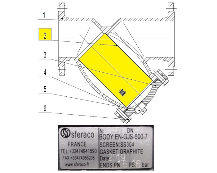 Screen for Y-strainer 220 DN15